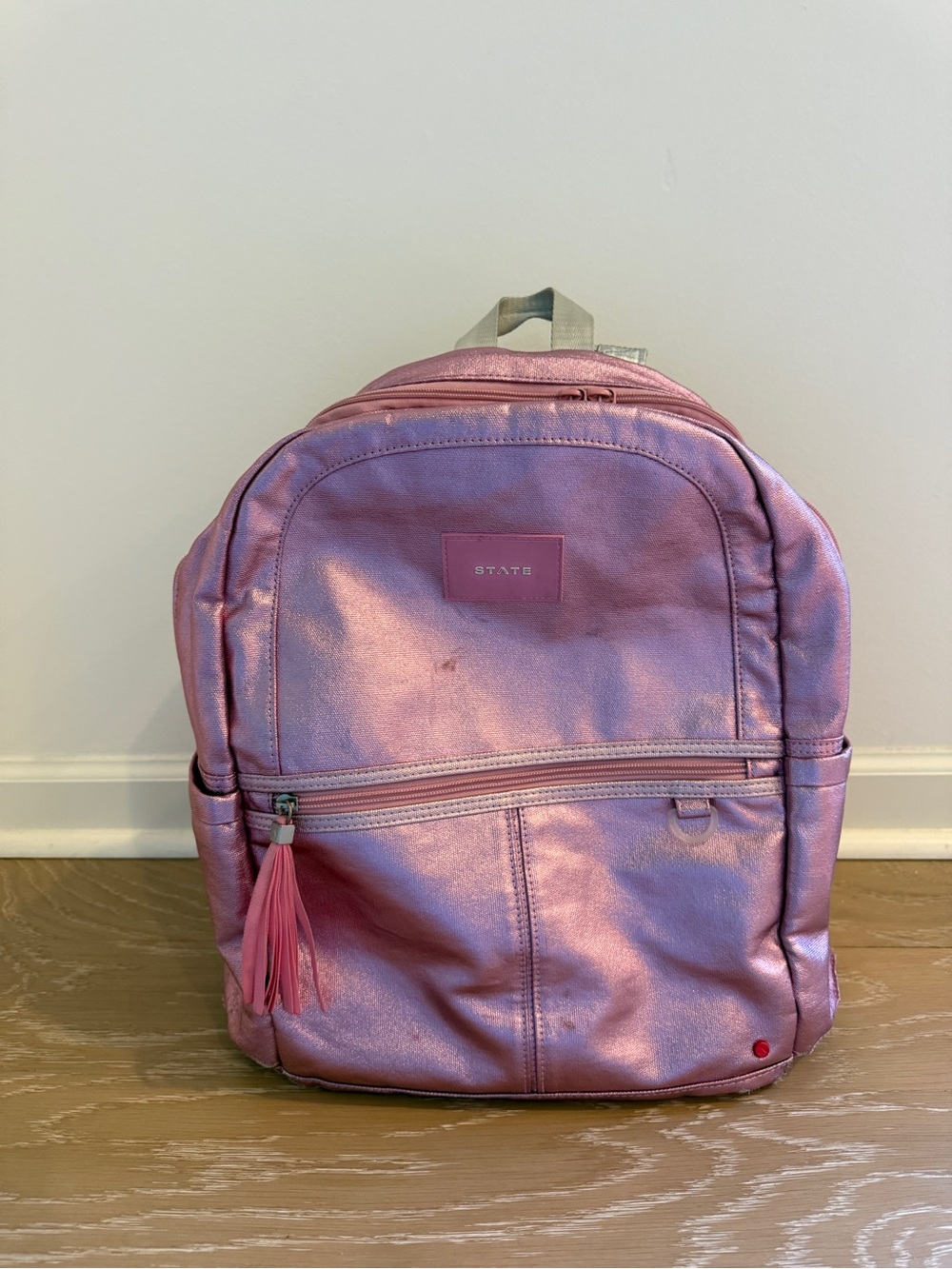 STATE KANE DOUBLE POCKET BACKPACK METALLIC